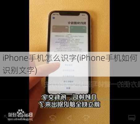 iPhone手机怎么识字(iPhone手机如何识别文字)