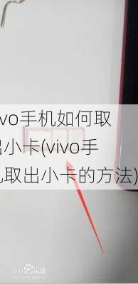 vivo手机如何取出小卡(vivo手机取出小卡的方法)