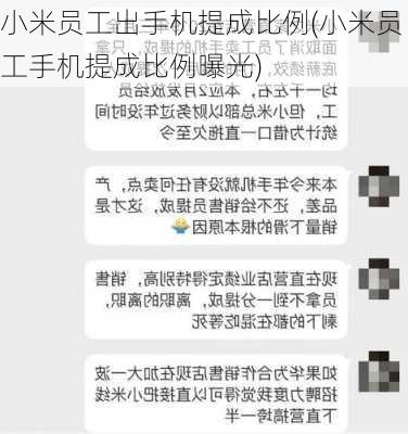 小米员工出手机提成比例(小米员工手机提成比例曝光)