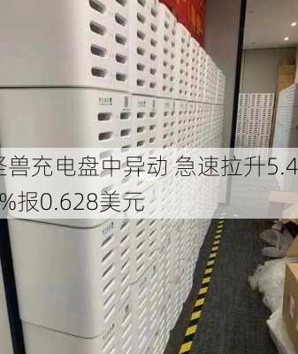 怪兽充电盘中异动 急速拉升5.48%报0.628美元