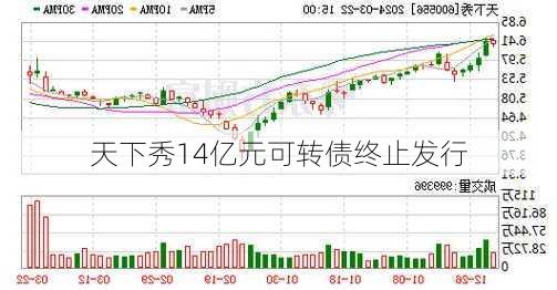 天下秀14亿元可转债终止发行