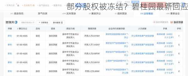 部分股权被冻结？碧桂园最新回应