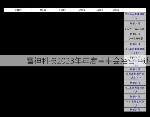 雷神科技2023年年度董事会经营评述