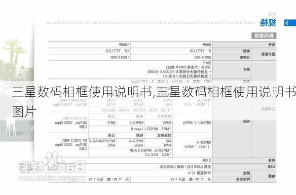 三星数码相框使用说明书,三星数码相框使用说明书图片