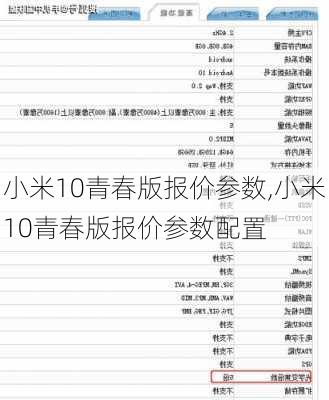 小米10青春版报价参数,小米10青春版报价参数配置