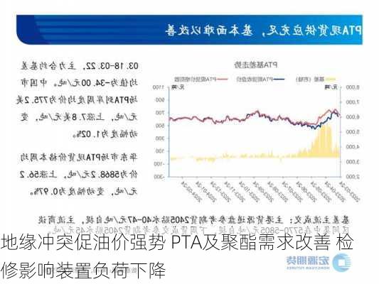 地缘冲突促油价强势 PTA及聚酯需求改善 检修影响装置负荷下降