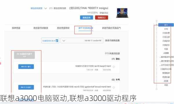 联想a3000电脑驱动,联想a3000驱动程序