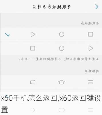 x60手机怎么返回,x60返回键设置