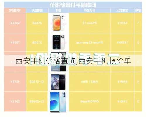 西安手机价格查询,西安手机报价单