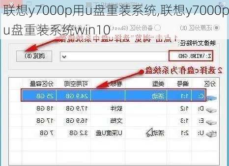 联想y7000p用u盘重装系统,联想y7000pu盘重装系统win10