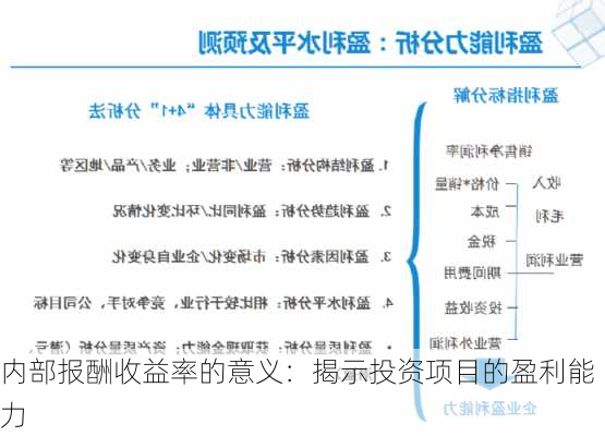 内部报酬收益率的意义：揭示投资项目的盈利能力