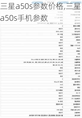 三星a50s参数价格,三星a50s手机参数