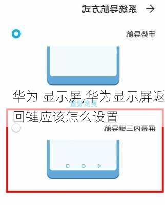 华为 显示屏,华为显示屏返回键应该怎么设置