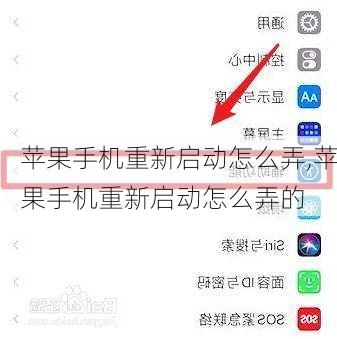 苹果手机重新启动怎么弄,苹果手机重新启动怎么弄的