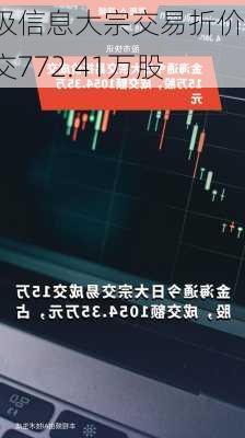 旋极信息大宗交易折价成交772.41万股