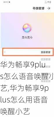 华为畅享9plus怎么语音唤醒小艺,华为畅享9plus怎么用语音唤醒小艺