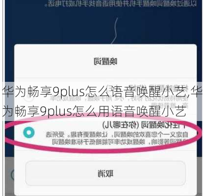 华为畅享9plus怎么语音唤醒小艺,华为畅享9plus怎么用语音唤醒小艺