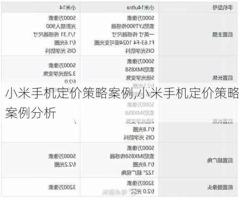 小米手机定价策略案例,小米手机定价策略案例分析