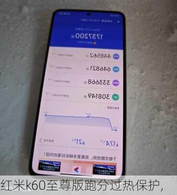 红米k60至尊版跑分过热保护,