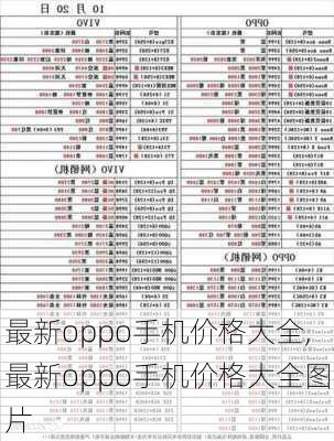 最新oppo手机价格大全,最新oppo手机价格大全图片