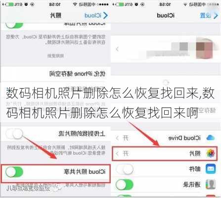 数码相机照片删除怎么恢复找回来,数码相机照片删除怎么恢复找回来啊