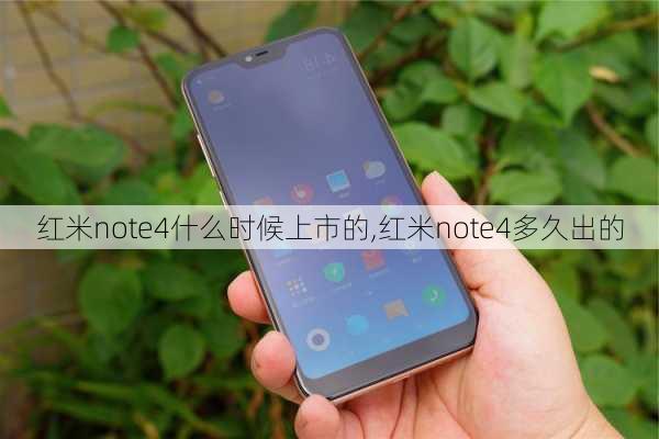 红米note4什么时候上市的,红米note4多久出的