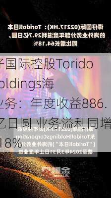 谭仔国际控股Toridoll Holdings海外业务：年度收益886.37亿日圆 业务溢利同增64.18%