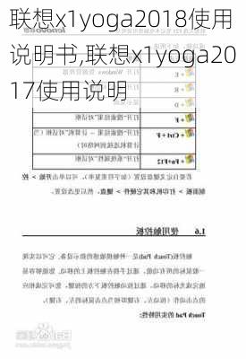 联想x1yoga2018使用说明书,联想x1yoga2017使用说明