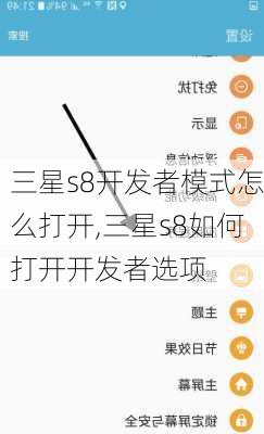 三星s8开发者模式怎么打开,三星s8如何打开开发者选项