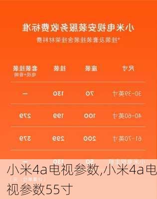 小米4a电视参数,小米4a电视参数55寸