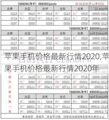 苹果手机价格最新行情2020,苹果手机价格最新行情2020年