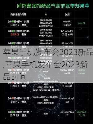 苹果手机发布会2023新品,苹果手机发布会2023新品时间