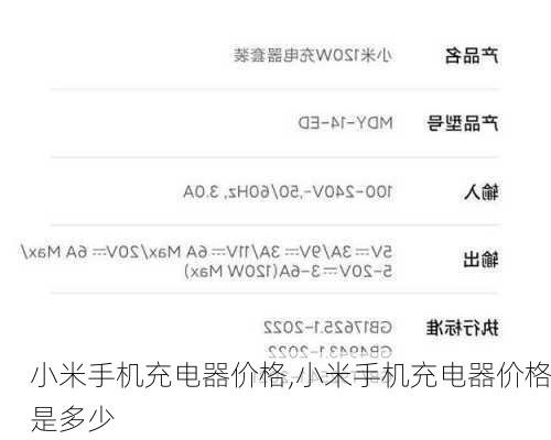 小米手机充电器价格,小米手机充电器价格是多少