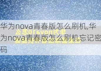 华为nova青春版怎么刷机,华为nova青春版怎么刷机忘记密码