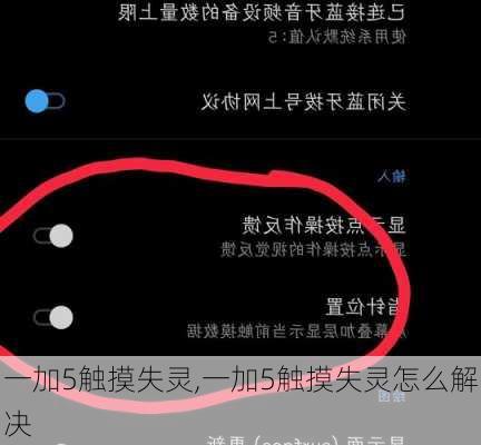 一加5触摸失灵,一加5触摸失灵怎么解决