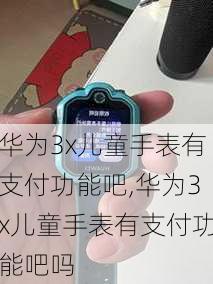 华为3x儿童手表有支付功能吧,华为3x儿童手表有支付功能吧吗