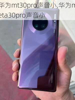 华为mt30pro声音小,华为meta30pro声音小