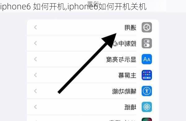 iphone6 如何开机,iphone6如何开机关机