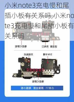 小米note3充电慢和尾插小板有关系吗,小米note3充电慢和尾插小板有关系吗