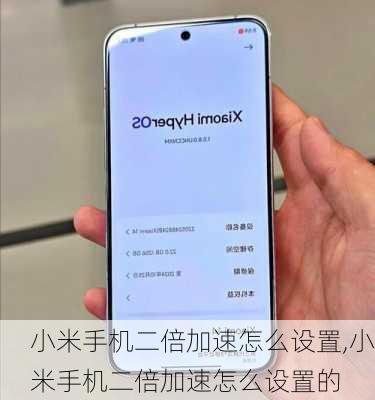 小米手机二倍加速怎么设置,小米手机二倍加速怎么设置的