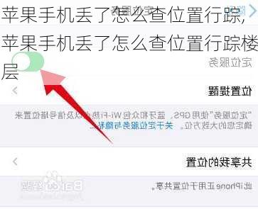 苹果手机丢了怎么查位置行踪,苹果手机丢了怎么查位置行踪楼层