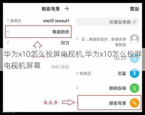 华为x10怎么投屏电视机,华为x10怎么投屏电视机屏幕