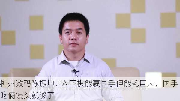 神州数码陈振坤：AI下棋能赢国手但能耗巨大，国手吃俩馒头就够了