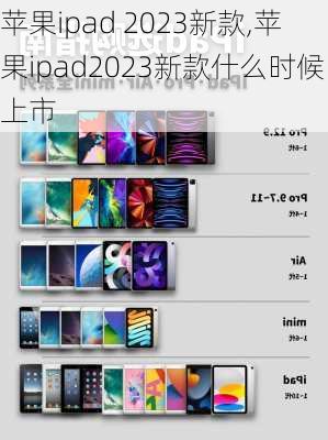 苹果ipad 2023新款,苹果ipad2023新款什么时候上市