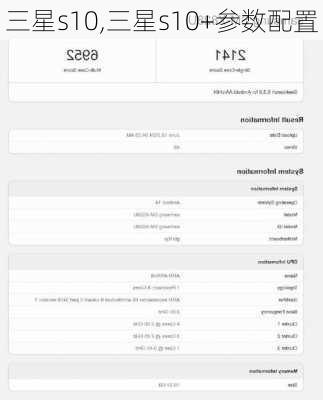 三星s10,三星s10+参数配置