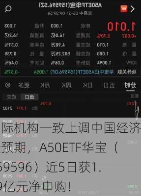 国际机构一致上调中国经济增长预期，A50ETF华宝（159596）近5日获1.69亿元净申购！