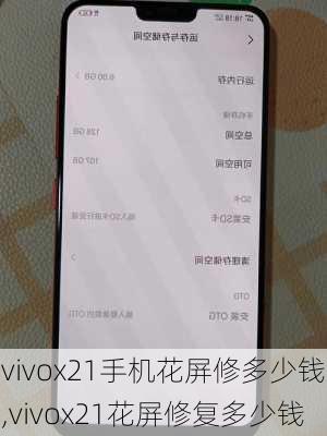 vivox21手机花屏修多少钱,vivox21花屏修复多少钱