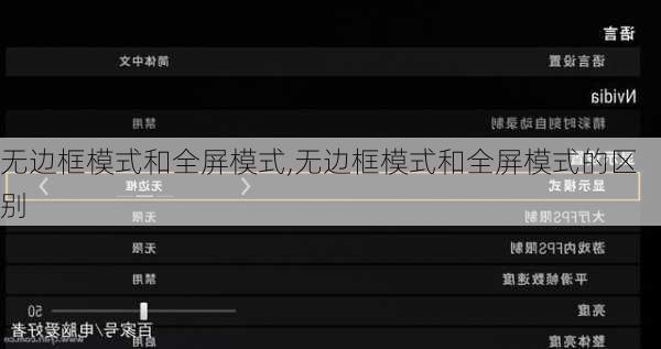 无边框模式和全屏模式,无边框模式和全屏模式的区别