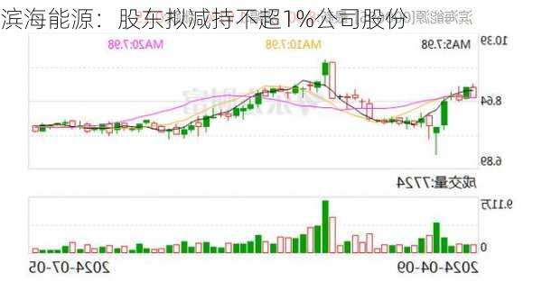 滨海能源：股东拟减持不超1%公司股份