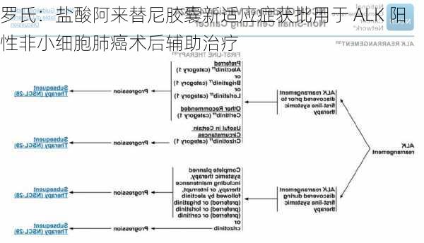 罗氏：盐酸阿来替尼胶囊新适应症获批用于 ALK 阳性非小细胞肺癌术后辅助治疗